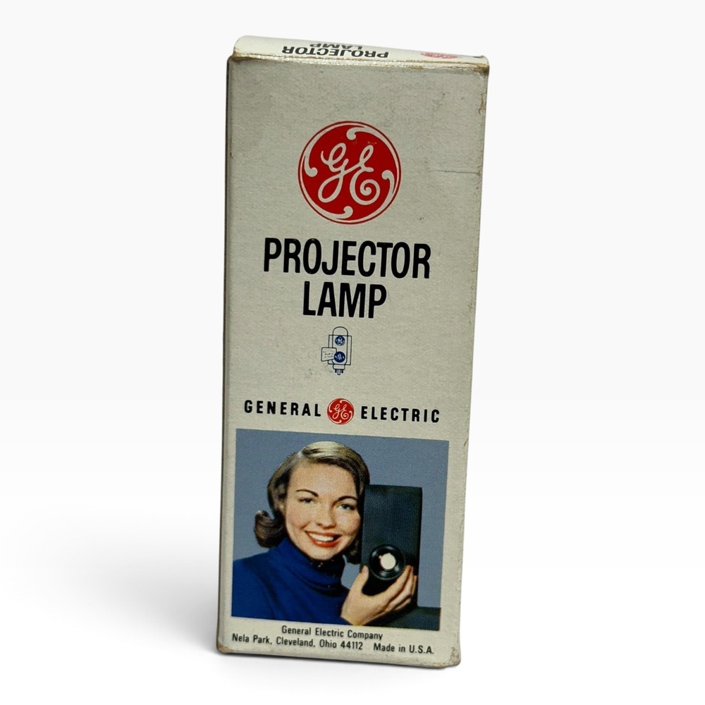 Vintage GE Projector Lamp DEK DFW 120V 500W Replacement Bulb Made in USA